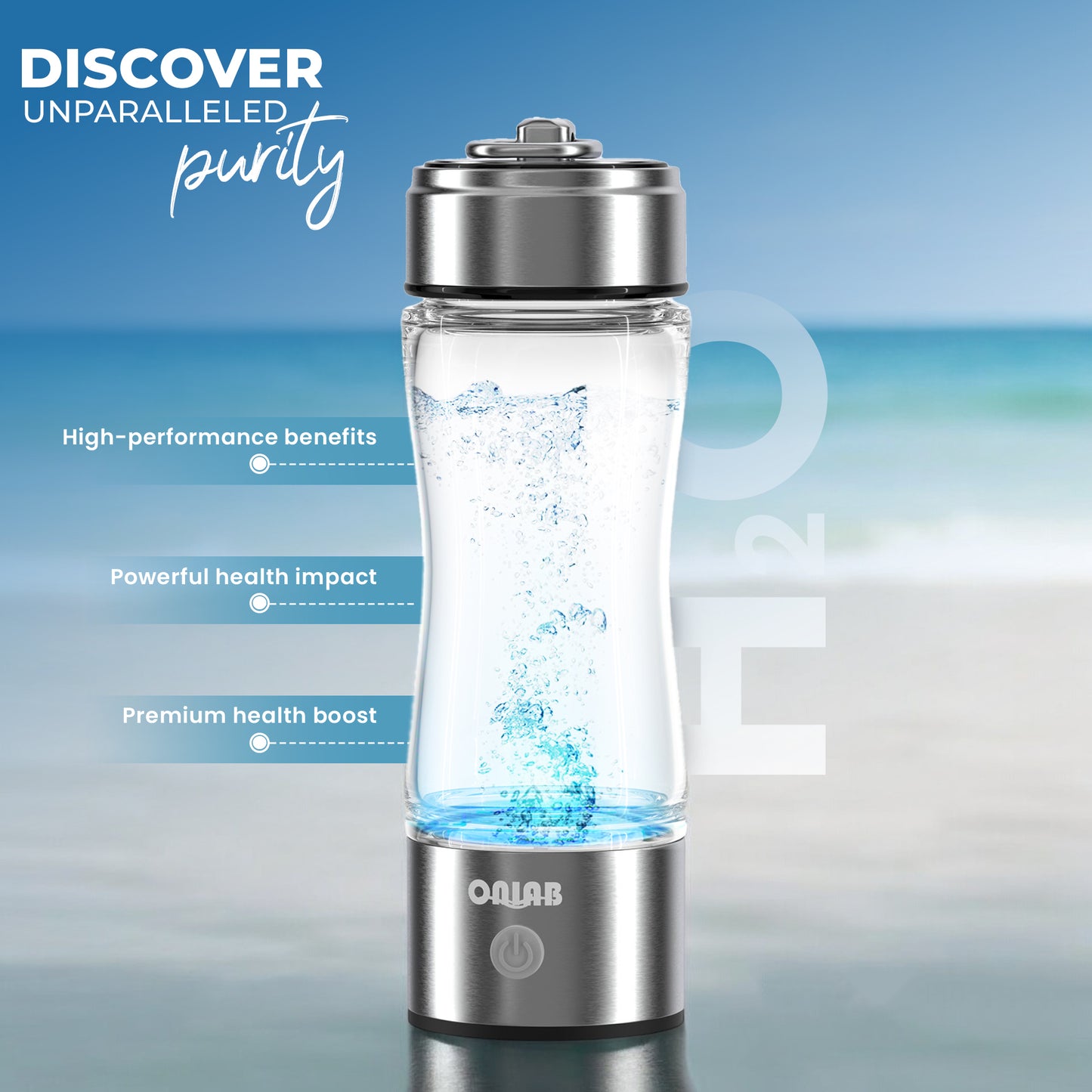 Hydrogen Water Bottle – Antioxidant-Rich, Rechargeable & BPA-Free